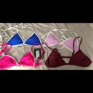 Size L XL shein & pretty little thing bikini tops
